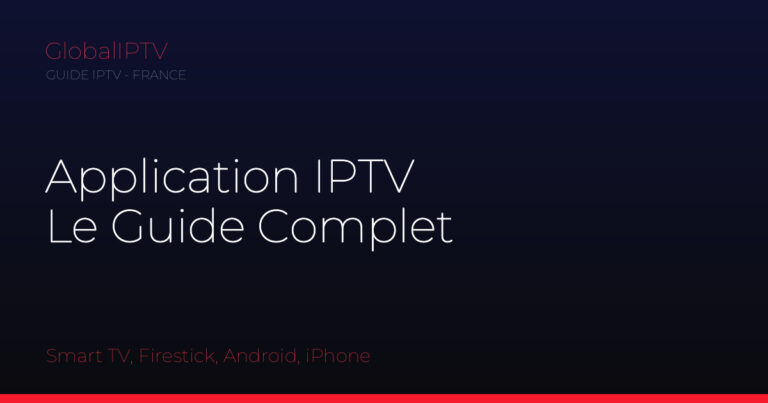 Application iptv — illustration du guide GlobalIPTV