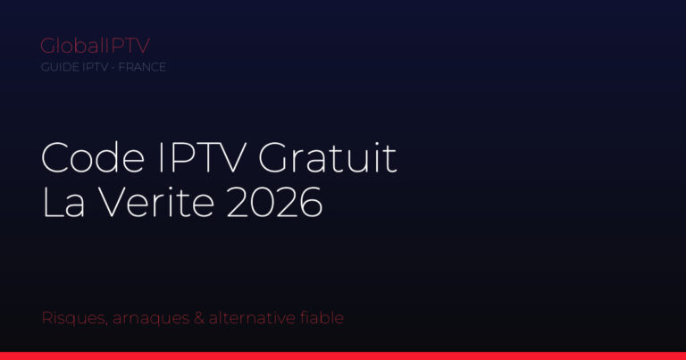 Code iptv gratuit — illustration du guide GlobalIPTV