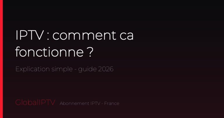 IPTV comment cela fonctionne — explication simple GlobalIPTV